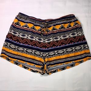 Tribal print Lounge shorts . Juniors size 11-13